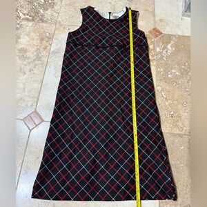 Old Navy Black and Red Plaid Dress with lining